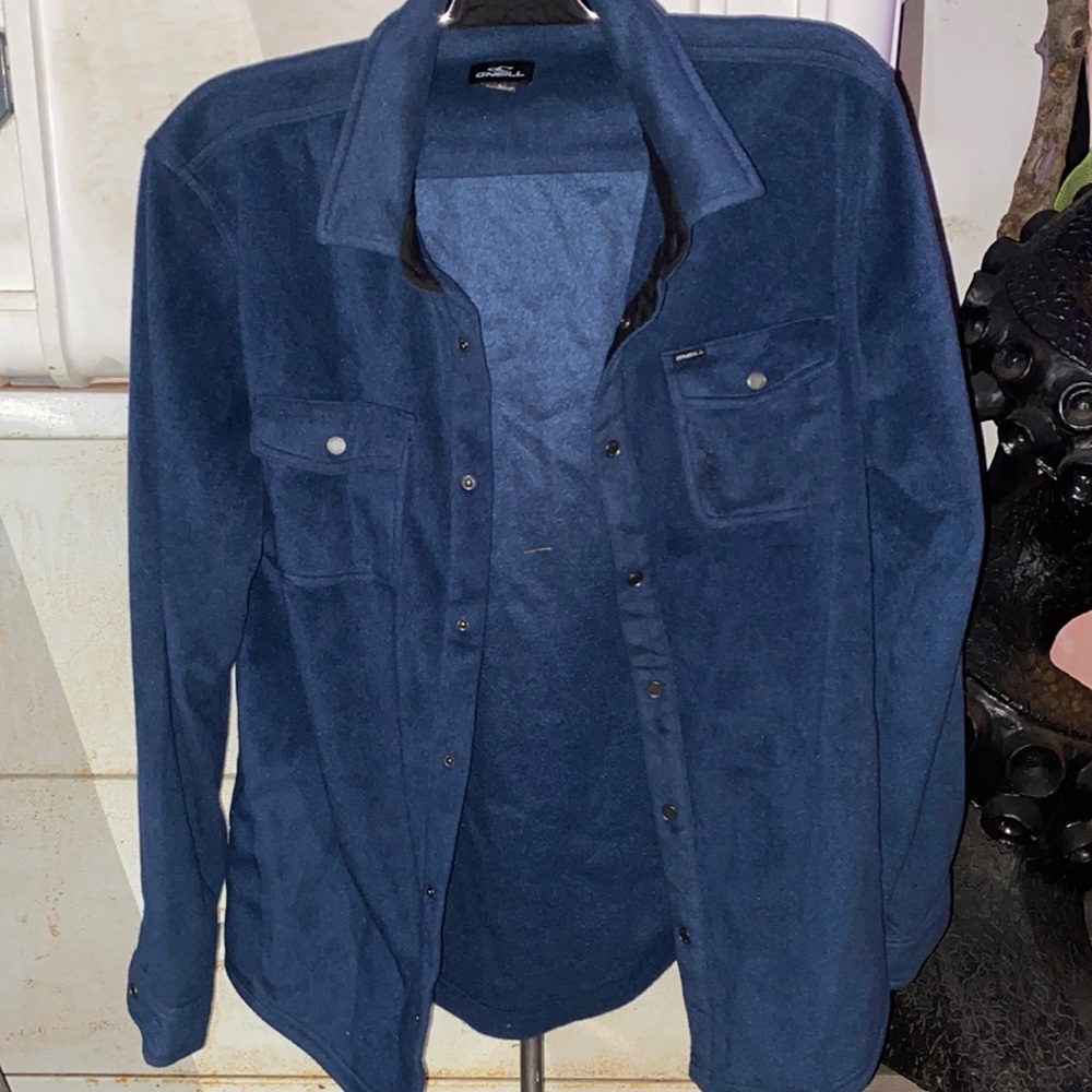 IN LIKE NEW CONDITION. MENS, ONEIL, GREY FLANNEL, BUTTONDOWN,